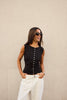Sari Sleeveless Blouse - Black