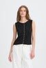Sari Sleeveless Blouse - Black