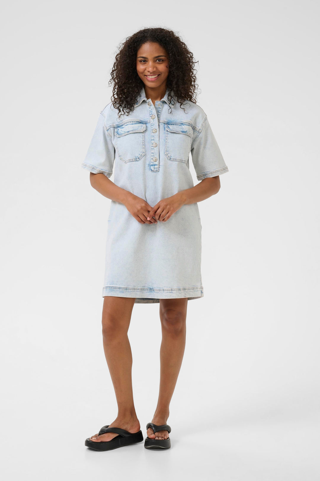 maja denim dress Maja Denim Dress in Black - Size 4 to 16