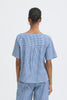 Jilma Plaid Top - Navy