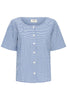 Jilma Plaid Top - Navy