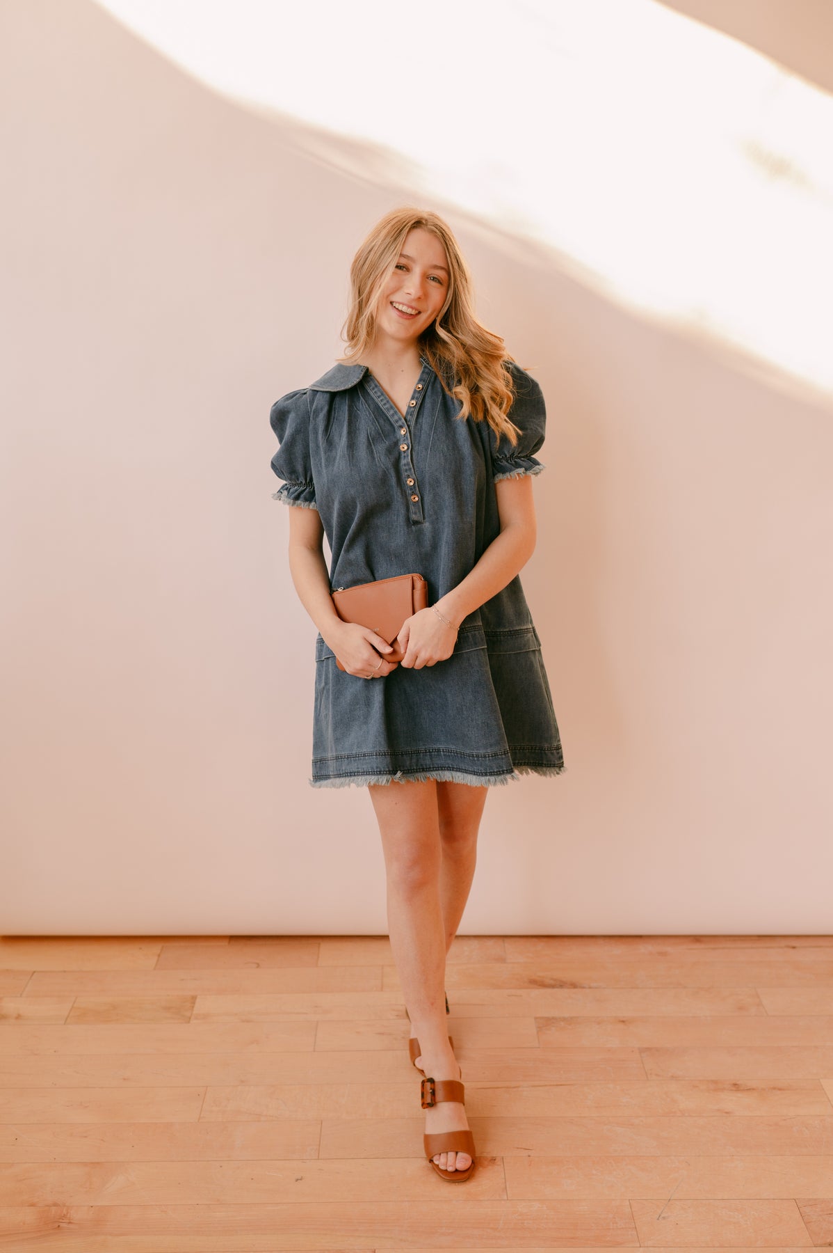 jennie denim dress Feeling pretty in pink! Check out our new Jennie denim dress and elevate your spring style! #veromoda