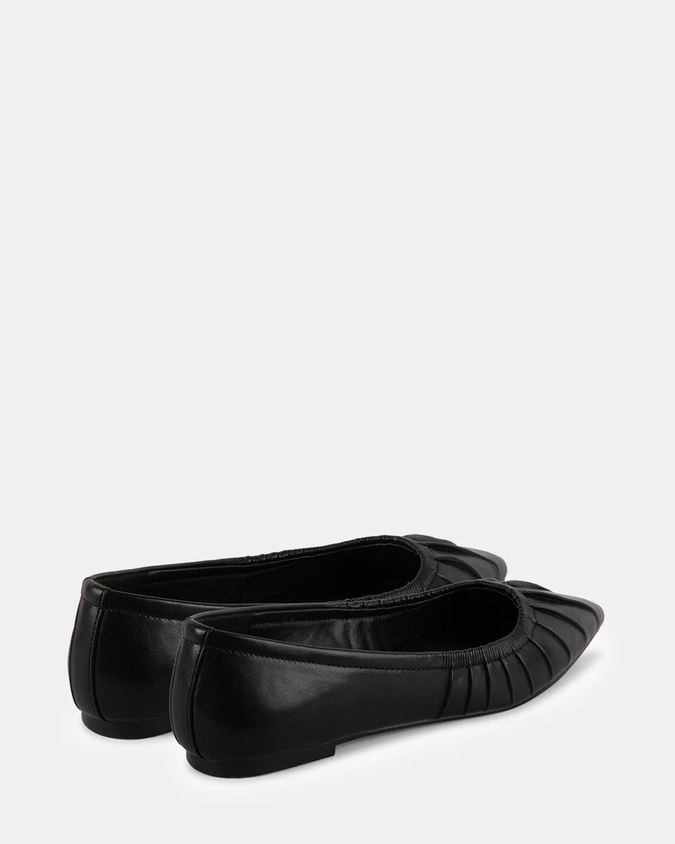 Daringly Pleated Flat - Black – West on Main