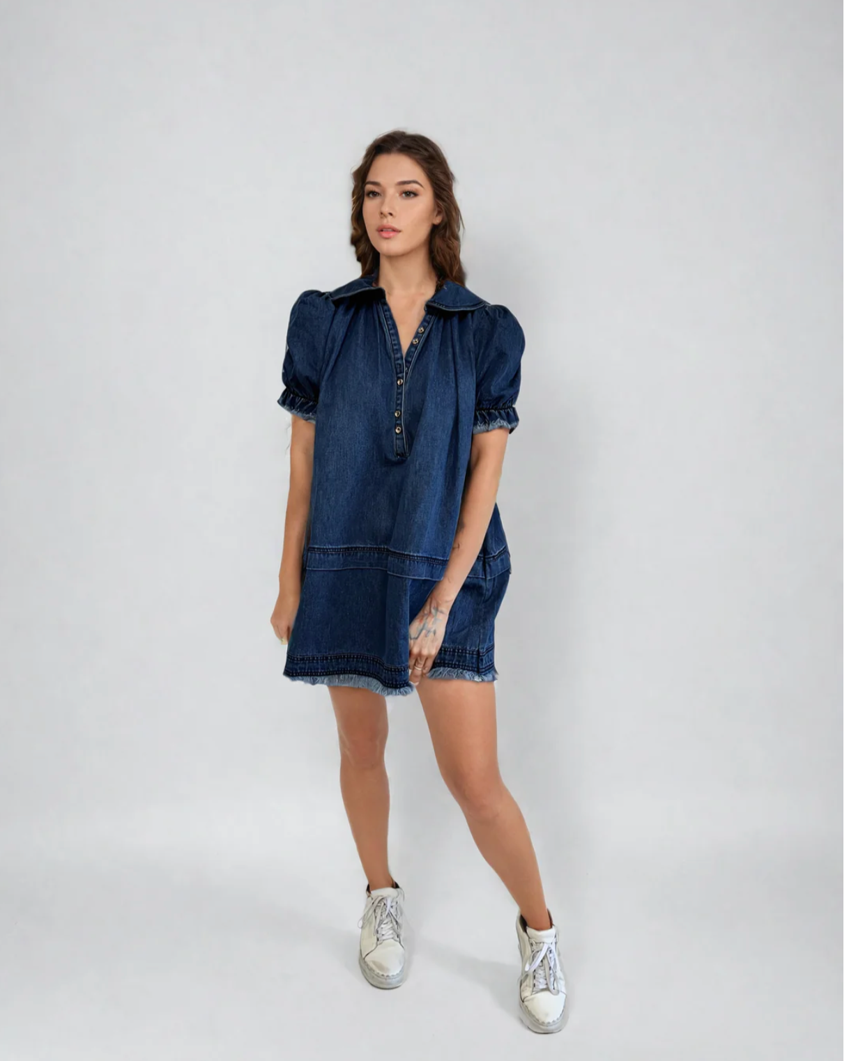 jennie denim dress Beatrice Clothing Jennie Denim Dress