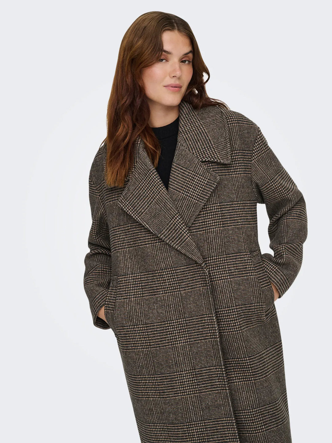 Madison Check Coat - Brown – West on Main