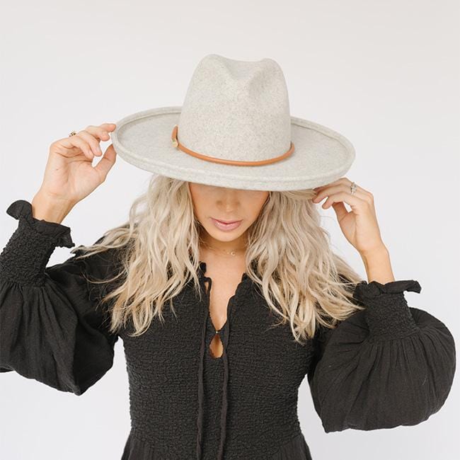 Gigi Pip Cara Loren Pencil Brim - Heather Grey – West on Main display picture 1